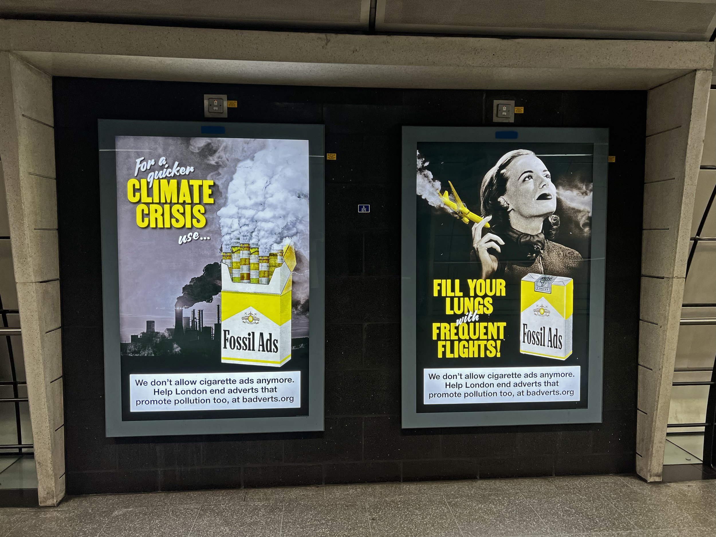 We took over Southwark station calling for London to end ads promoting pollution