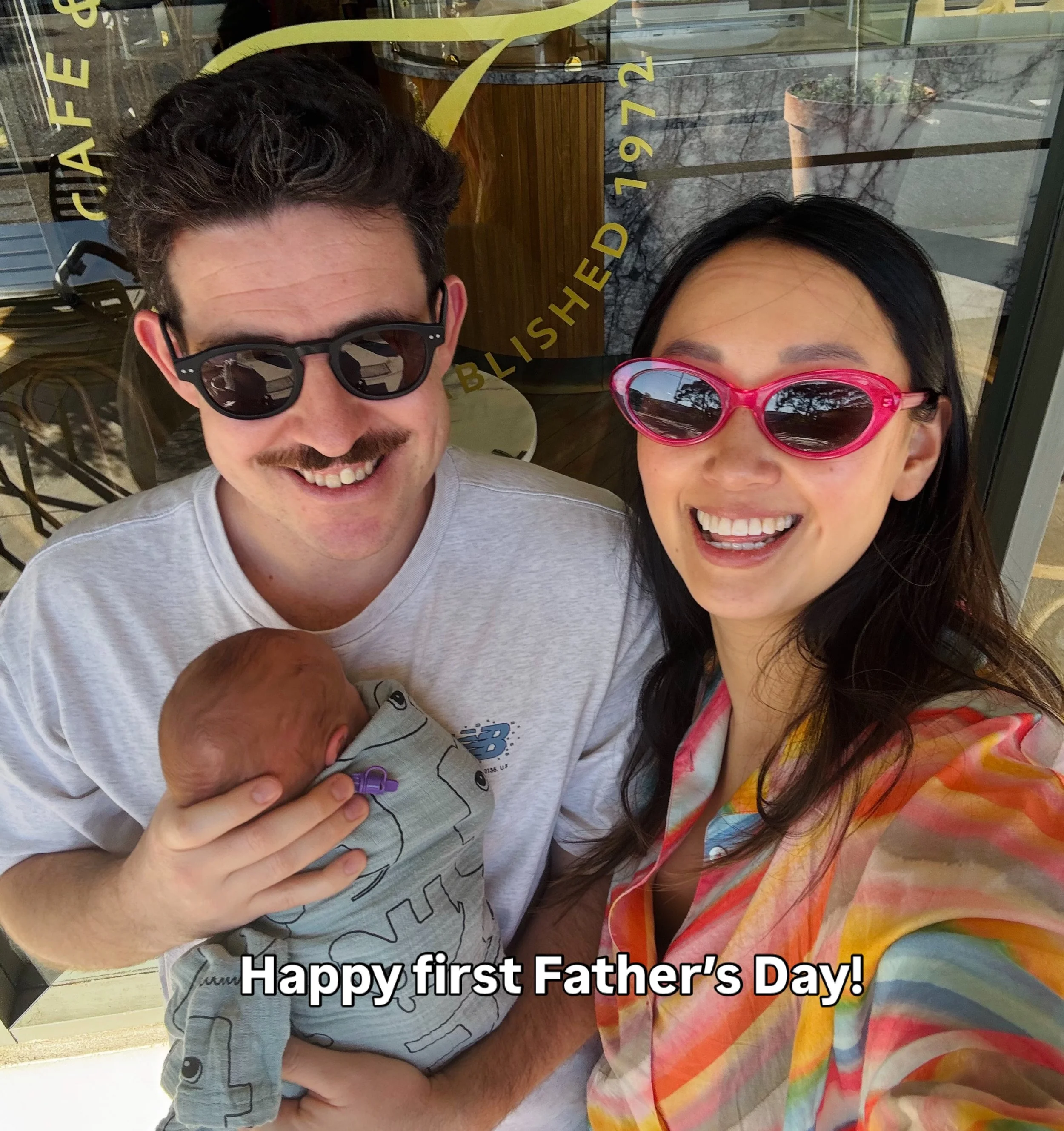Neither of us could have predicted the last 6 weeks. It definitely wasn&rsquo;t easy or smooth. I&rsquo;m definitely glad I did it with you. 

One thing you did learn from hospital is an expert level swaddle 👌 

Happy Father&rsquo;s Day 😘