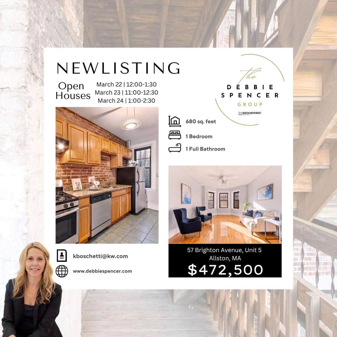 ✨ JUST LISTED ✨

Calling all Buyers and Investors! This one is not to be missed! Close proximity to BU and Fenway!! 

Message us for more information 📝 @katrinaboschettihomes

The Debbie Spencer Group

#newlisting #BostonMassachusetts #condoforsale 