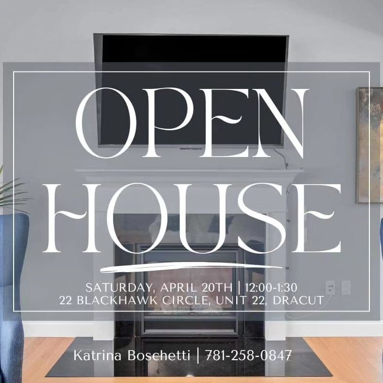 🏡 Open Houses with @katrinaboschettihomes this weekend! 🎉

Don&rsquo;t miss out on these gorgeous homes 🏡 

Dracut Condo 55+ Community
Open House - Saturday 12-1:30

Burlington home with FULL in-law suite 
Open House - Sunday 11-12:30

#openhouses