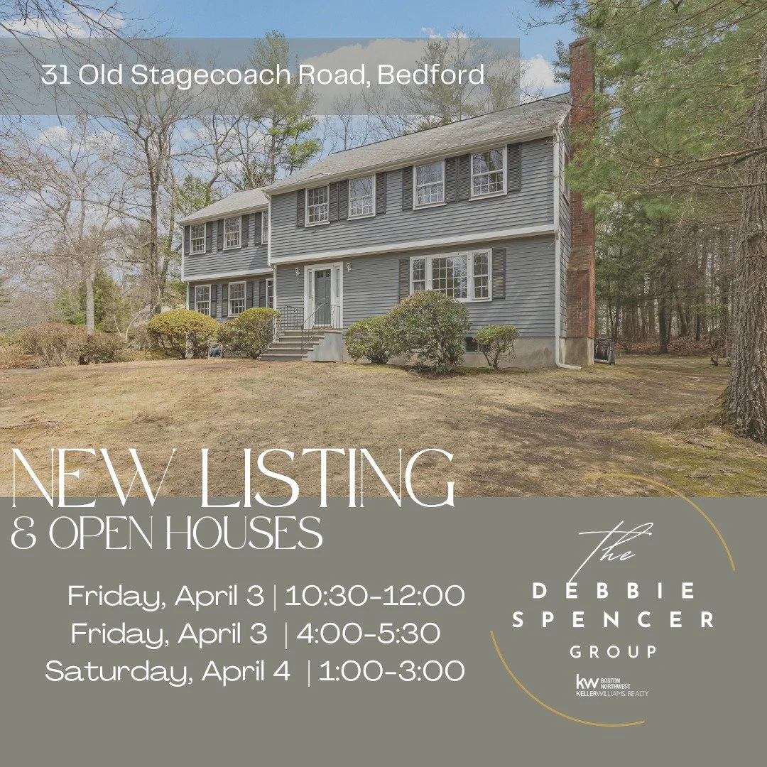 New Listing Alert! 🏡

We are thrilled to announce that 31 Old Stagecoach Road in Bedford is new to the market! 🎉✨

Come and explore this beautiful property during our open houses.
Open House Schedule:
Friday, April 3rd:
Morning: 10:30 AM - 12:30 PM