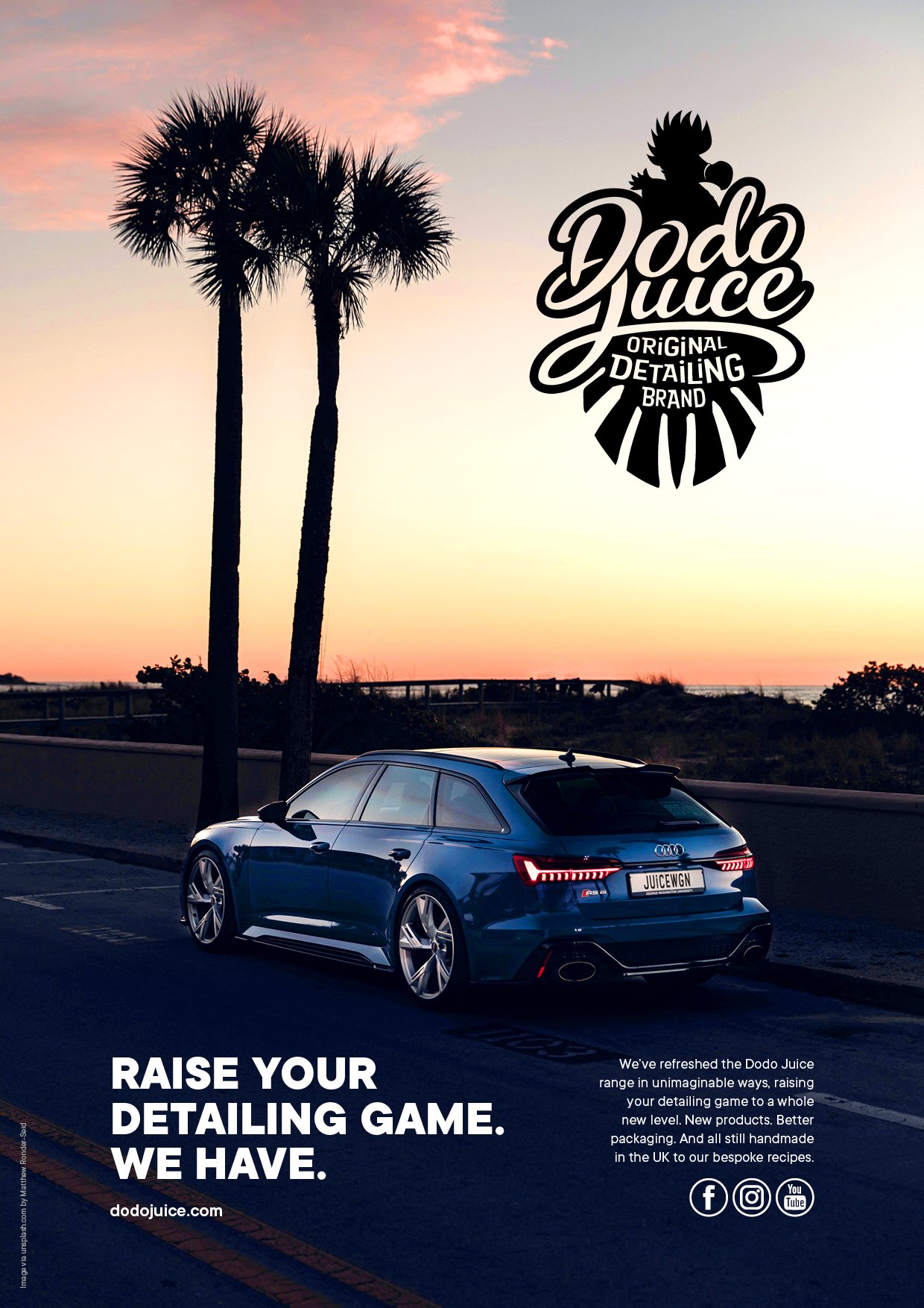 Dodo Juice 'Raise your detailing game' poster