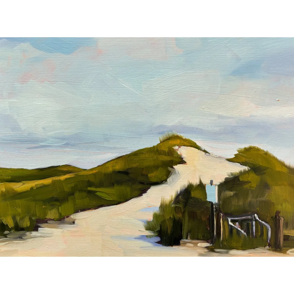 Miacomet Dune - 9x11" - oil on panel