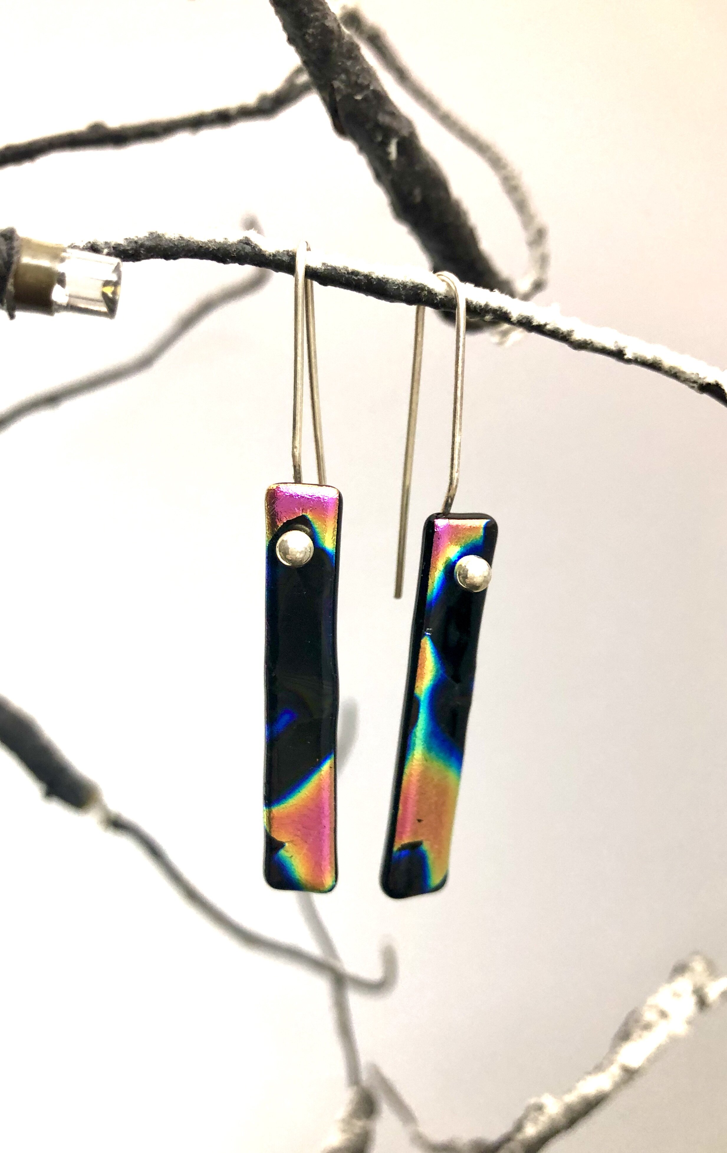 Pink,splatter,L,silver,dangle,earrings.jpeg