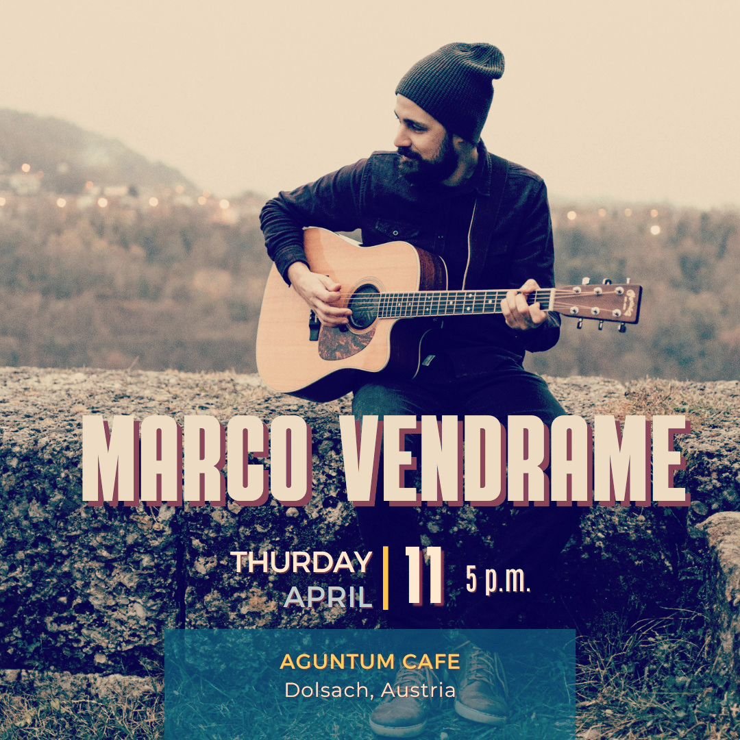 Today in Dolsach, Austria 🇦🇹 
See you there!
.
.
.
.
#singersongwriter #springtour2024 #marcovendramemusic #marcovendrame #livemusic #musicianlife #ontheroad