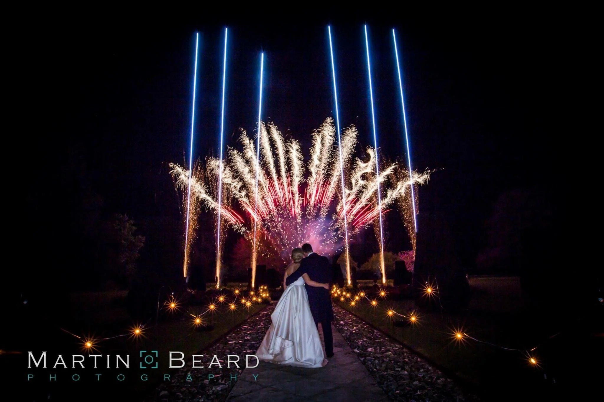 Wedding Fireworks at Hengrave Hall by Fully Fused Fireworks