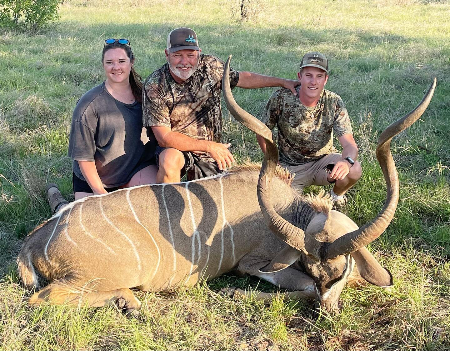 Good friend and repeat client Mr. Tate Christensen from Waco Tx, harvested this monster Kudu bull with us here at Recordbuck! Tate, always a good time having you and family in camp buddy. Enjoy the gorgeous trophy and delicious meat! 

Guide - Kellem