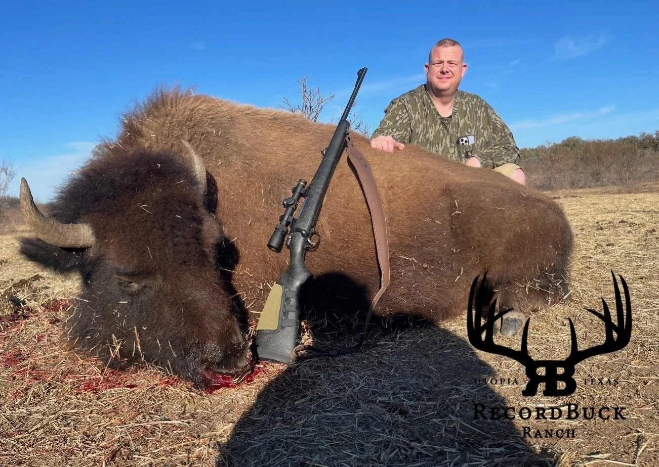 Old bison cow down for this happy hunter! Now that&rsquo;s what you call filling the freezer with some top notch meat!

Guide: Marco Carrizales

Been dreaming about your next hunt? Reach out today and let&rsquo;s put together a trip you&rsquo;ll be t