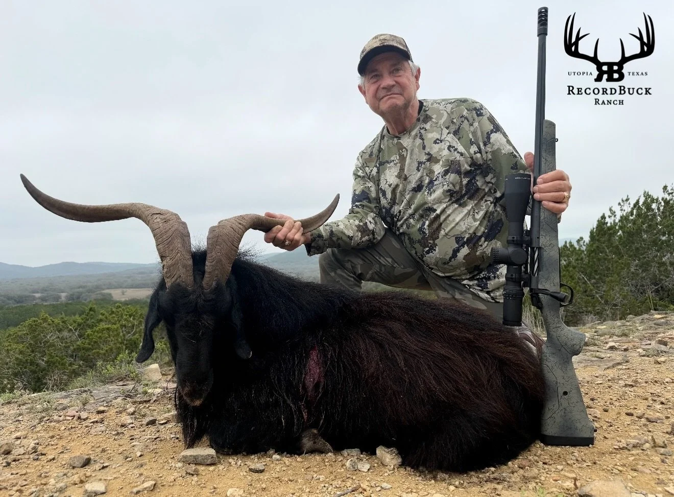 Another action packed weekend at Recordbuck! This hunter made it count with a beautiful Catalina billy on the ground! 

Guide: Riley Taylor

The hunt of a lifetime is calling&mdash;reach out today and let&rsquo;s get you in camp!

Office - (830) 966-