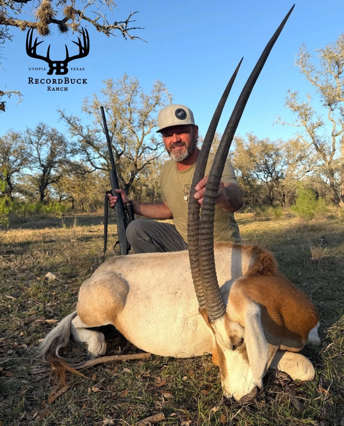 Happy hunter, beautiful Scimitar Oryx! These hunts are as rewarding as they come, both in the field and on the table!

Guide: Jeff Copeland

Big hunts, bigger memories, call us today and let&rsquo;s line up your next one!

Office - (830) 966-2301

in