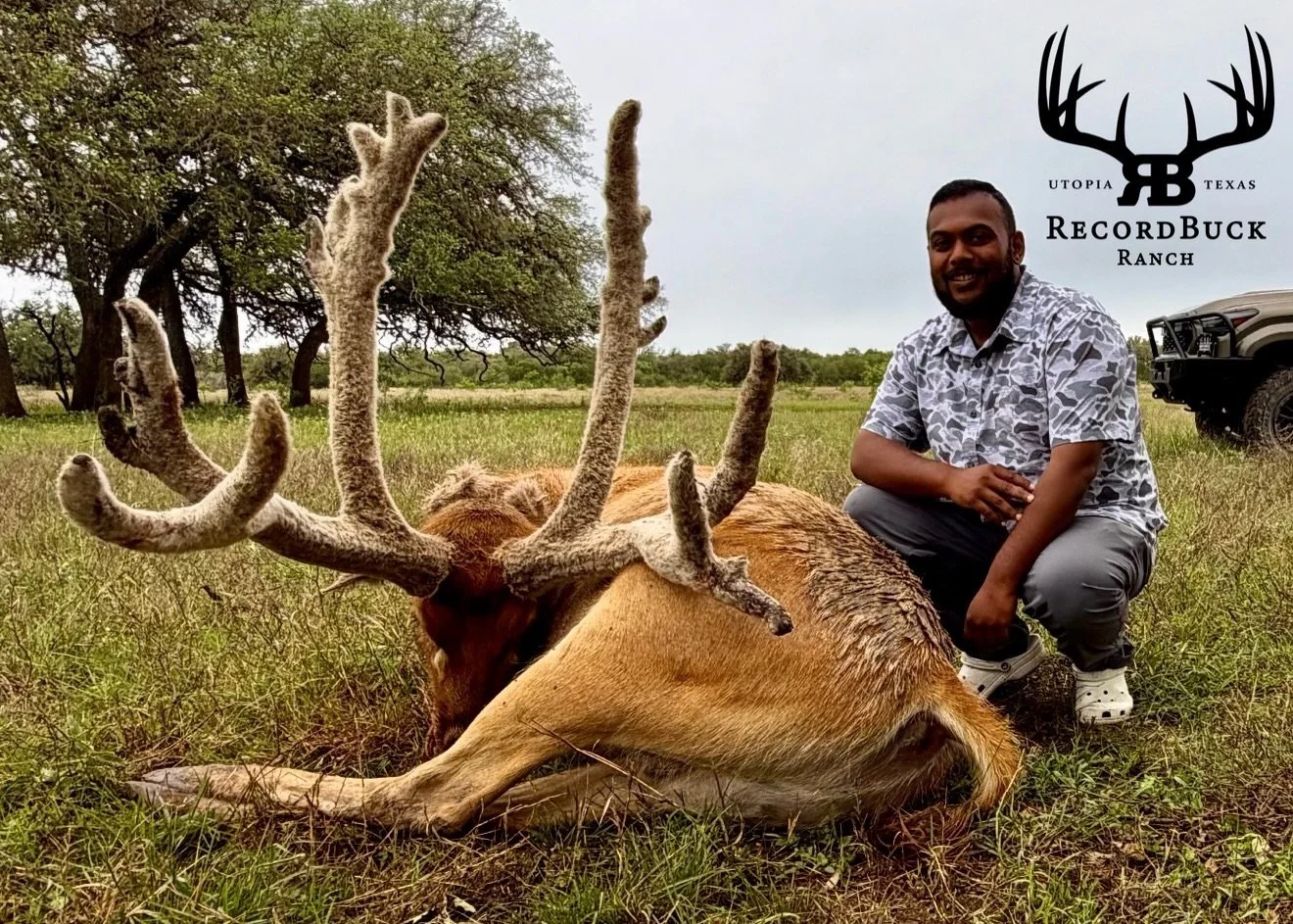 Full velvet and a trophy to remember! This Pere David bull made for one heck of a hunt. Big thanks to this repeat client for always choosing Recordbuck!

Guide: Kellem Bolton

Ready to turn that dream hunt into reality? Contact us today and let&rsquo