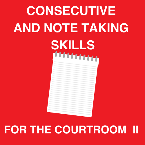 Level 2: Consecutive and Note Taking Skills (On-Demand) — Castillo ...