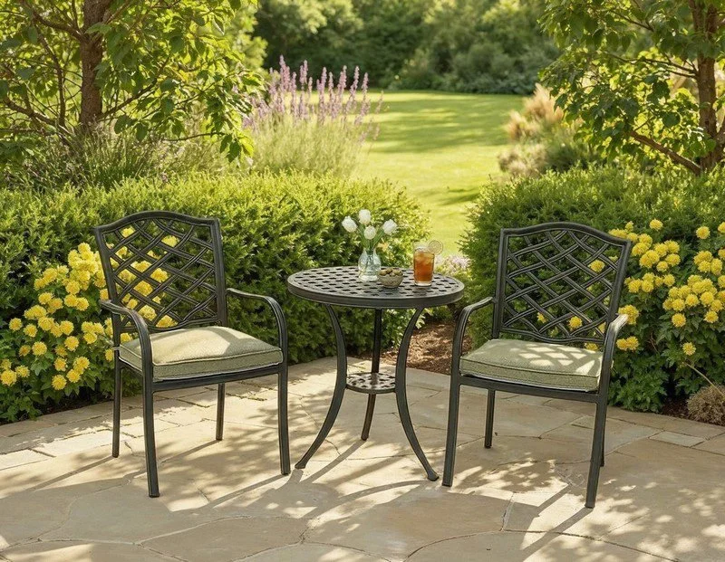 Hartman Oakley Bistro Set in Antique Moss