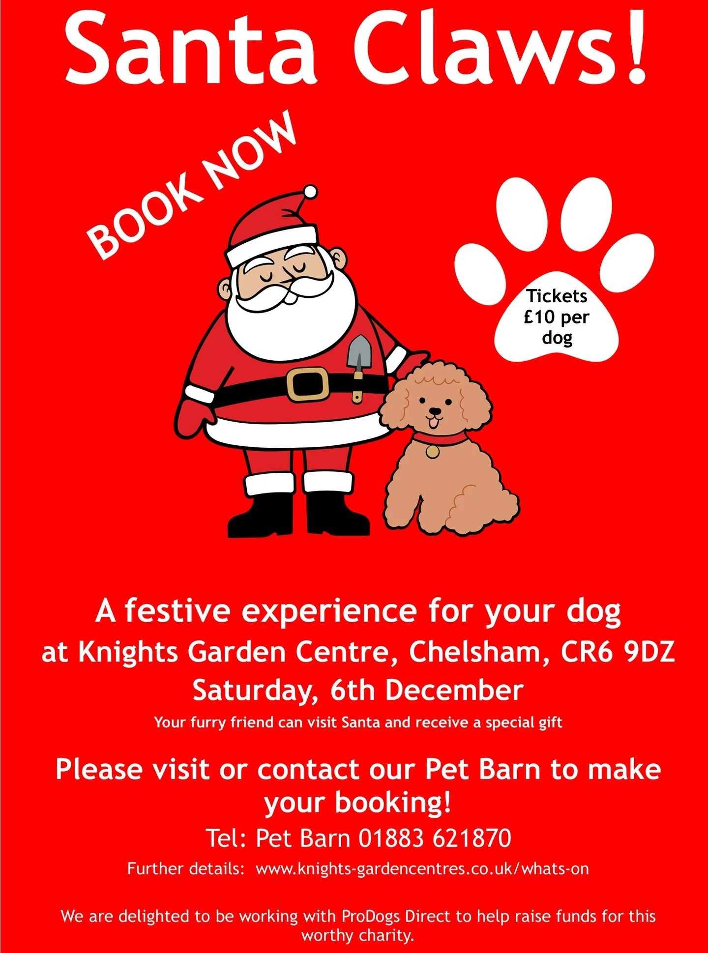*correction* On our last post about Santa Claws the wrong day was stated. The correct date is Saturday 6th December! Sorry for any confusion
.
.
.
.
.
#knightsgardencentres #chelsham #christmas #santaclaws