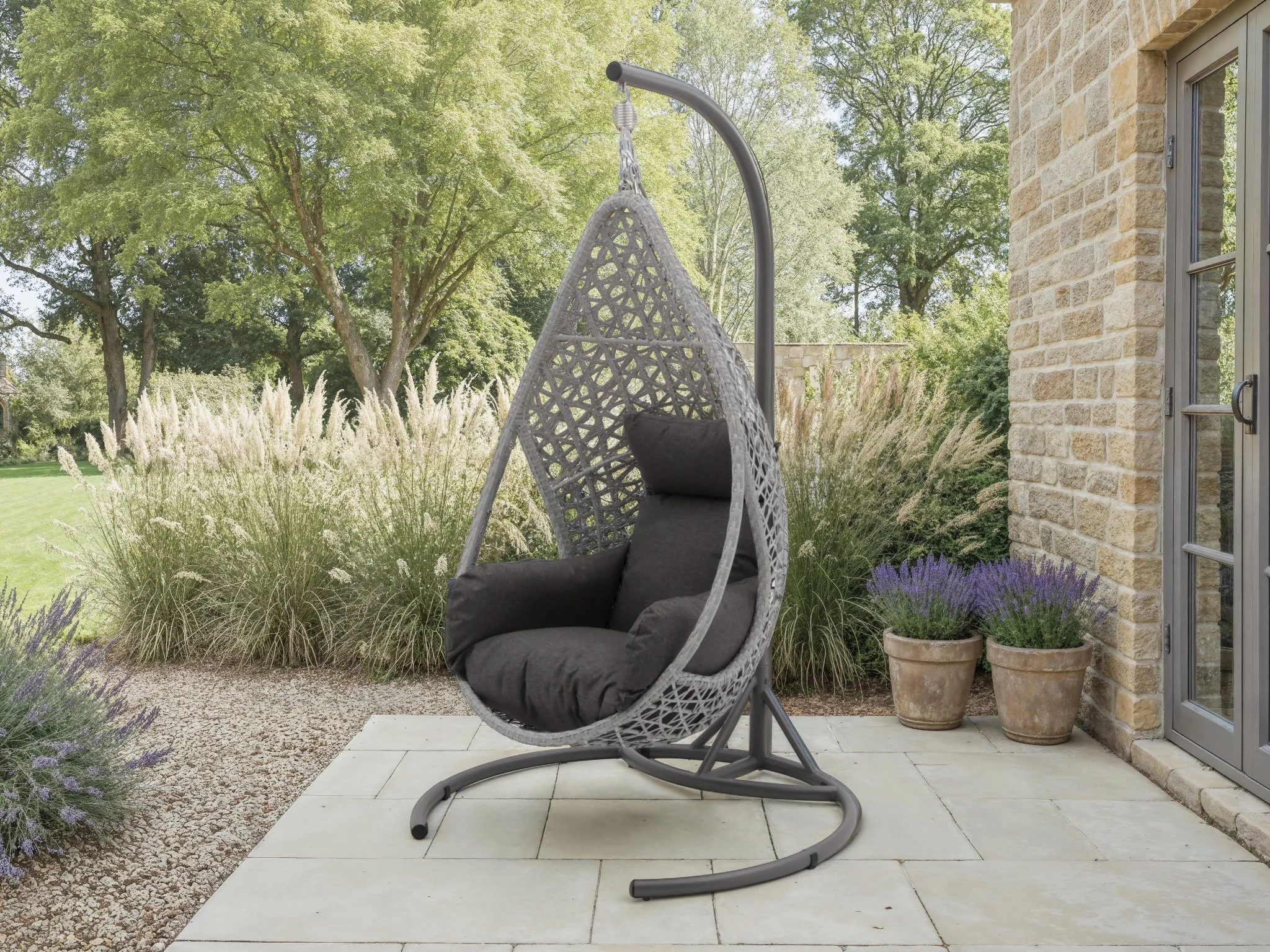 Bramblecrest Tetbury Single Hanging Coccon - Graphite