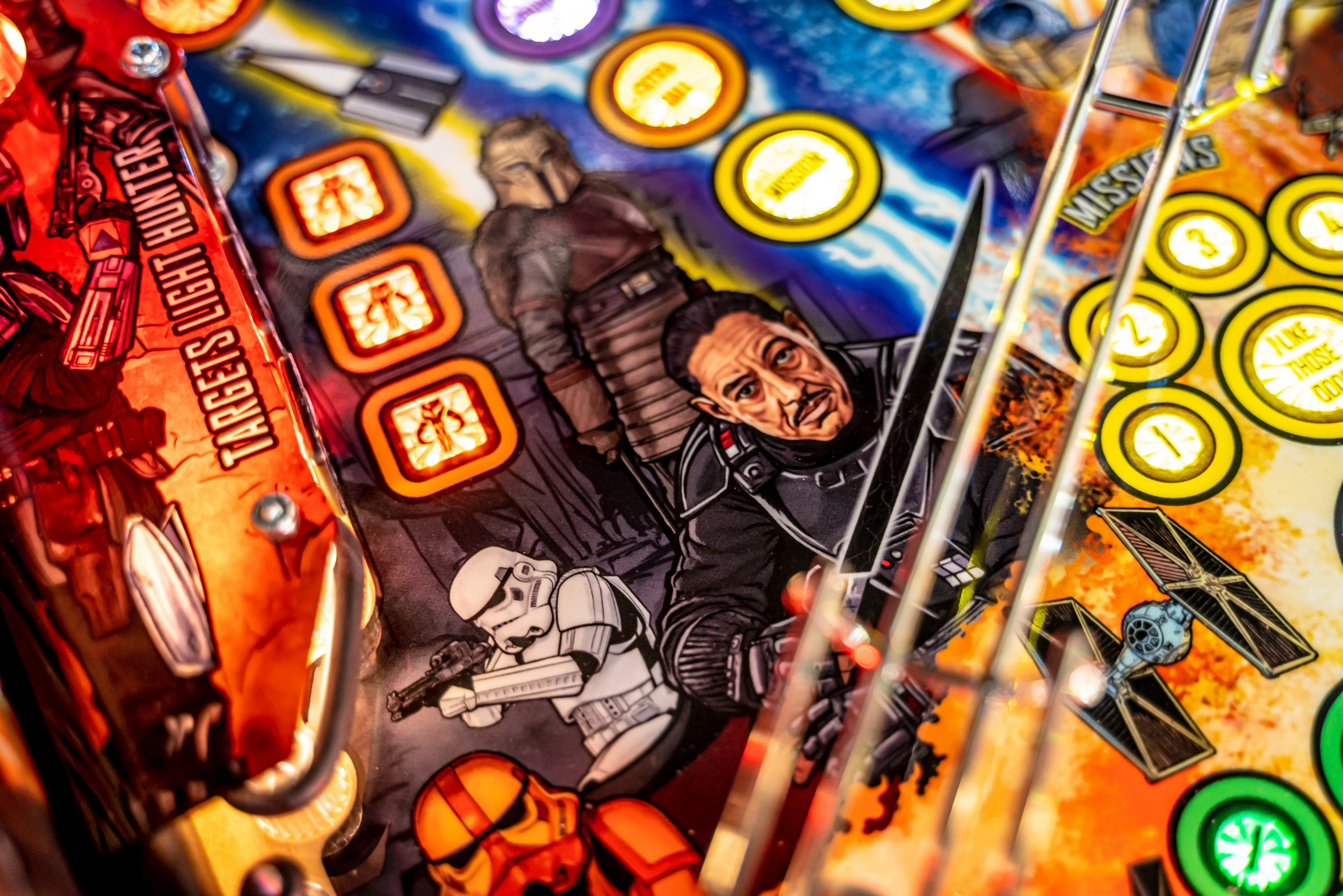 Stern Mandalorian Pro Pinball Playfield Art