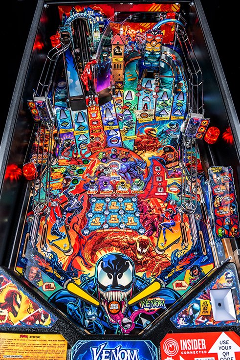 Venom Premium Pinball Machine by Stern