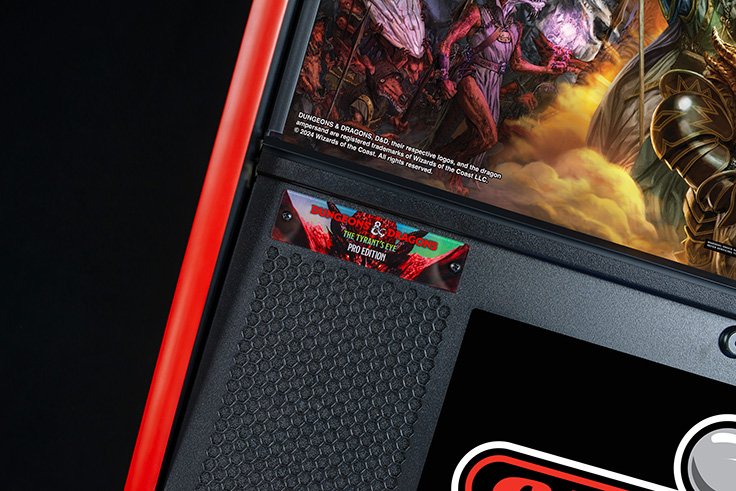 Dungeons & Dragons Pro Pinball Machine Back Box