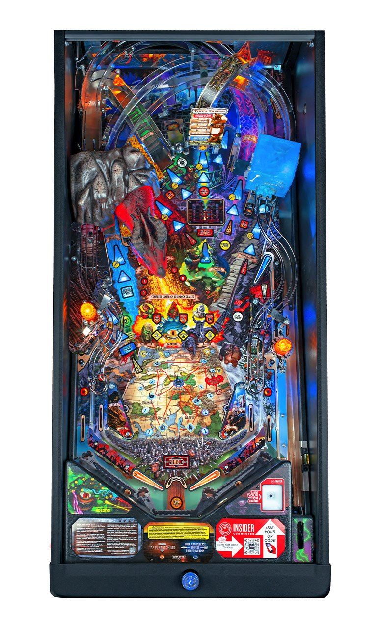 Dungeons & Dragons Pro Pinball Machine Playfield