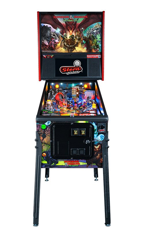 Dungeons & Dragons Pro Pinball Machine Front View