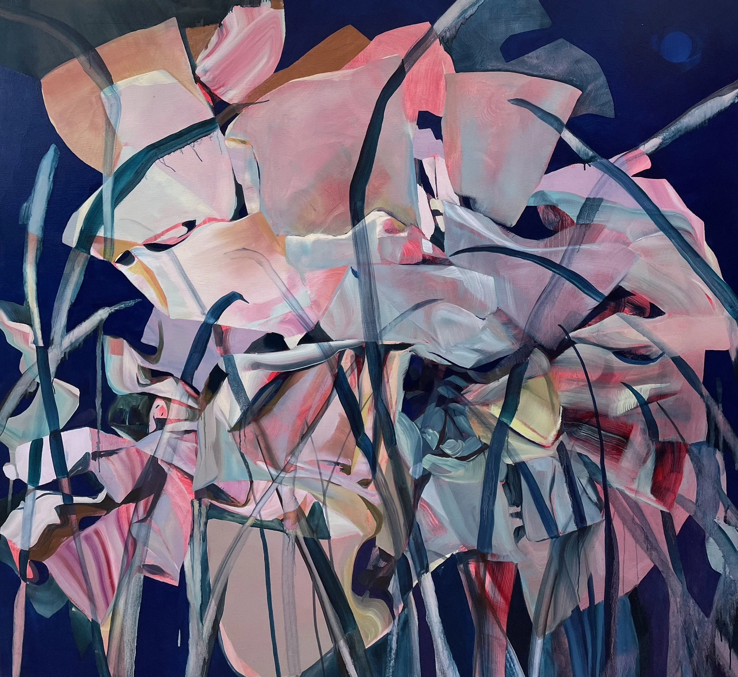 Yareah, oil on canvas, 66in x 72in, 2021