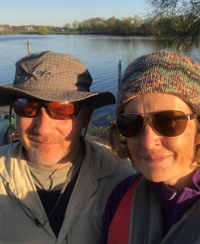 I don&rsquo;t just sell #4MamaBearMade products I USE them too! PapaBear treated me to an early morning date on the water this morning. It was a cool 47 degrees so I grabbed my favorite earwarmer version of #thetettegouchetoque and off we went. He ev