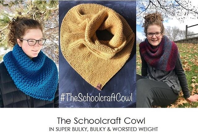 &bull; TESTER CALL OPEN &bull; 
Introducing #TheSchoolcraftCowl - A beginner friendly Covid-19 distraction knit. I&rsquo;m looking for a handful of testers to make sure the pattern is error free and easy to understand for the newest knitters out ther