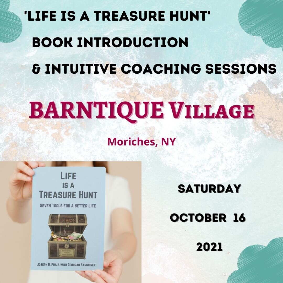 ‘Life is a Treasure Hunt’ at the ‘Authors & Books Fall Reading Event’ in Moriches, NY