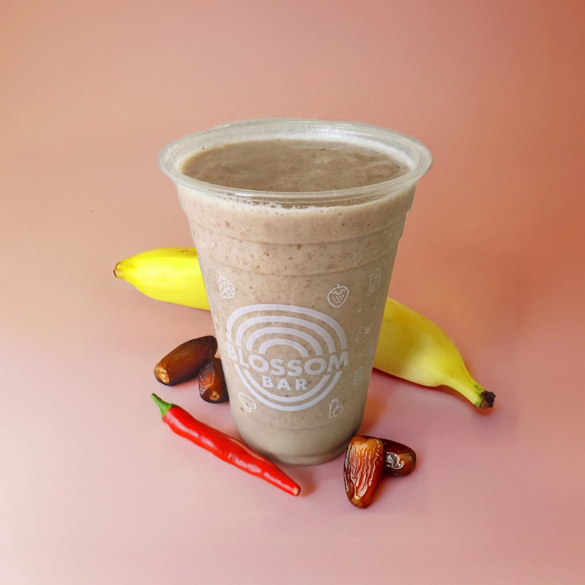 Hot Date is this month&rsquo;s Blossom Bar featured item!

Turn up the heat with our Hot Date Smoothie, a creamy mix of cashew milk, banana, sweet dates, and almond butter blended with warming spices. A dash of cayenne gives this velvety treat just t