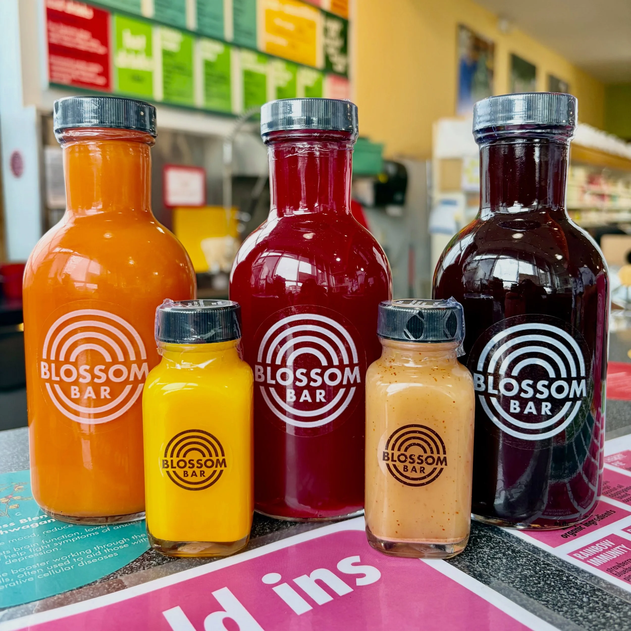 Our cold-pressed fresh juices are back!

Here we have the Gold Rush, The Beet Goes On, the Beauty Water, and of course our Wellness Shot and Hot Shot. Stop in and try one today!

#freshjuice #wellnessshot