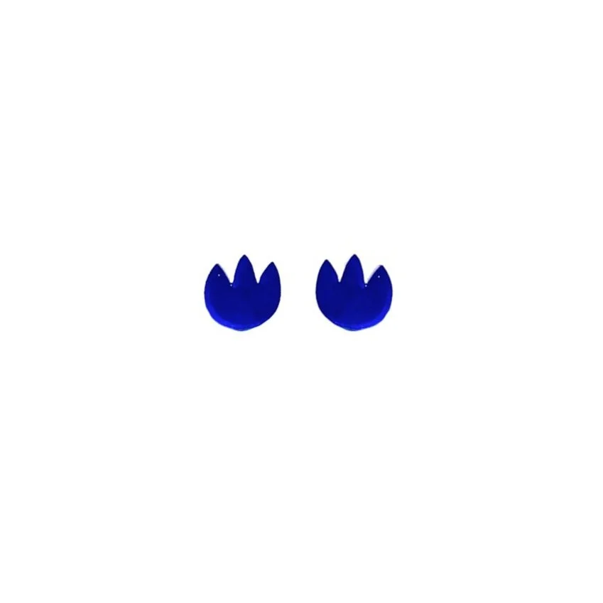 Tulip Acrylic Studs Blue acrylic (+ colours)