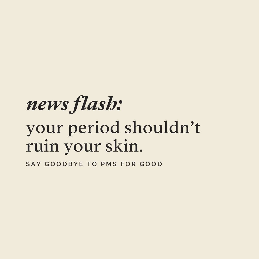 PSA: Just because something is &quot;common&quot; does NOT mean it needs to be accepted as &quot;normal.&quot; 🙅&zwj;♀️⁠ If you don't already know, imbalanced hormones can trigger acne. ⁠
⠀⠀⠀⠀⠀⠀⠀⠀⠀⁠
We'll shoot it to ya straight: Estrogen and Proges