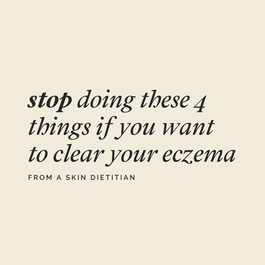 4 habits that might not be as skin-healing as you think 👏⁠
⠀⠀⠀⠀⠀⠀⠀⠀⠀⁠
When I was in the depths of skin flares, I was willing to trying ANYTHING. So you bet I experimented to whatever google served up. So I get it! You want answers &amp; you want to 