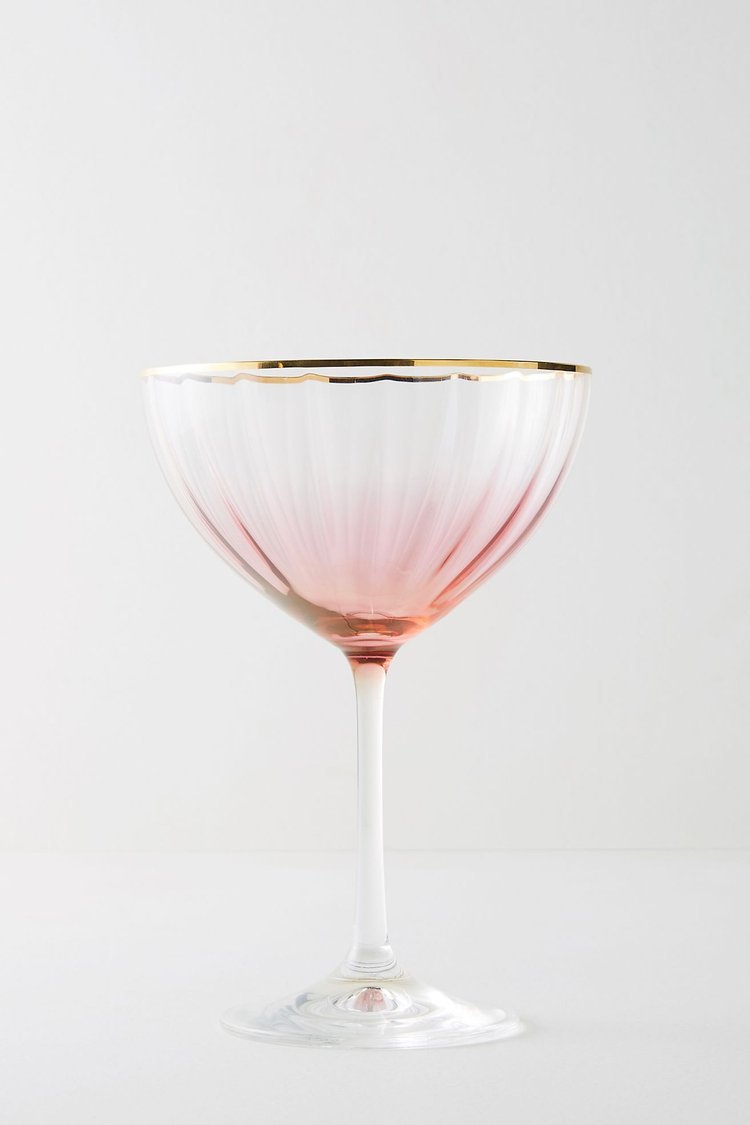 Anthropologie - waterfall coupe glasses, set of 4