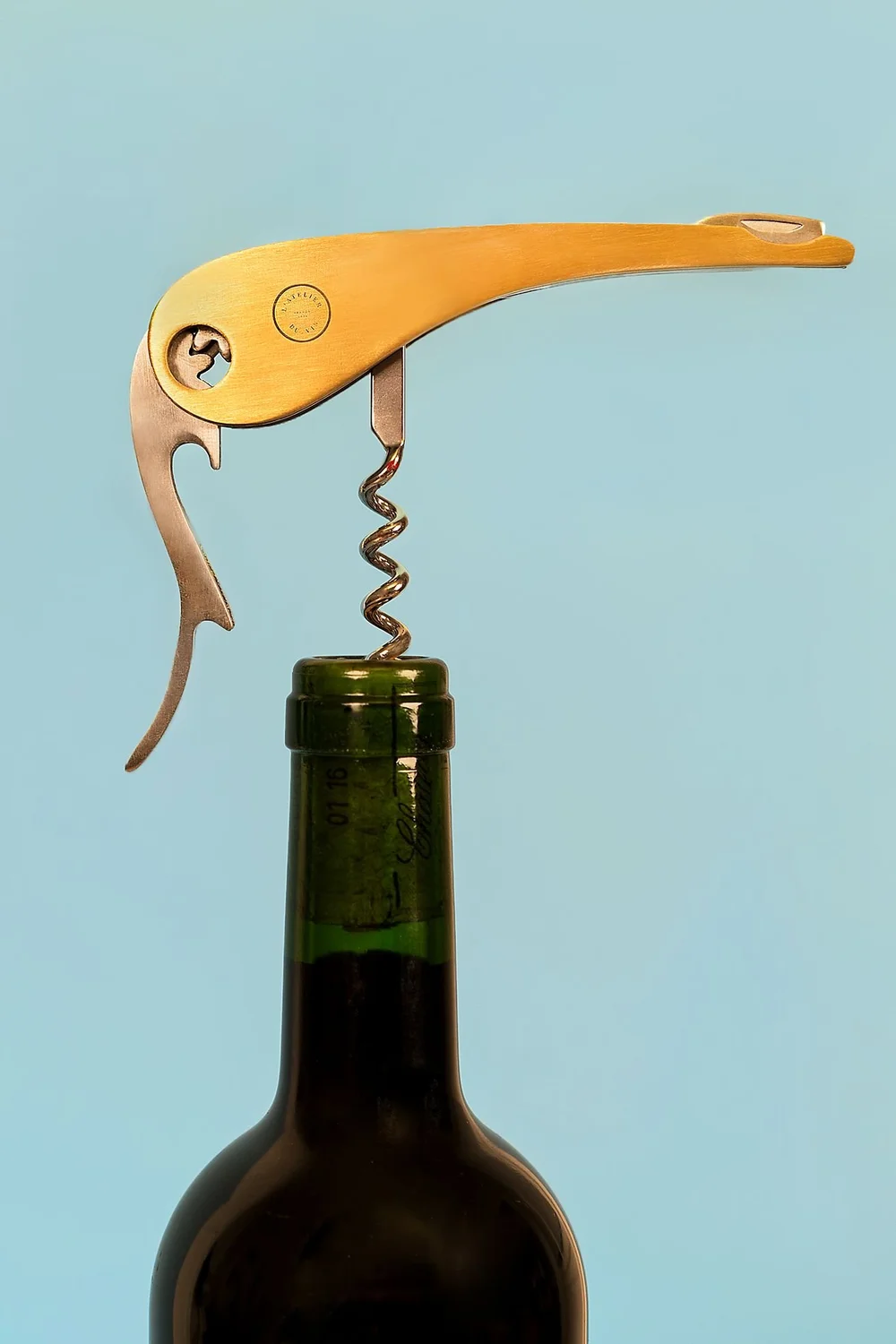ANTHROPOLOGIE - L'Atelier du vin Brass Soft Machine Corkscrew