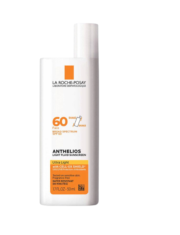 Amazon -La Roche-Posay Anthelios Light Fluid Face Sunscreen Broad Spectrum SPF 60  $32.99