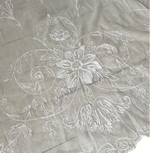 Etsy -Antique Tambour Lace Sheer Curtain Panel $260.00