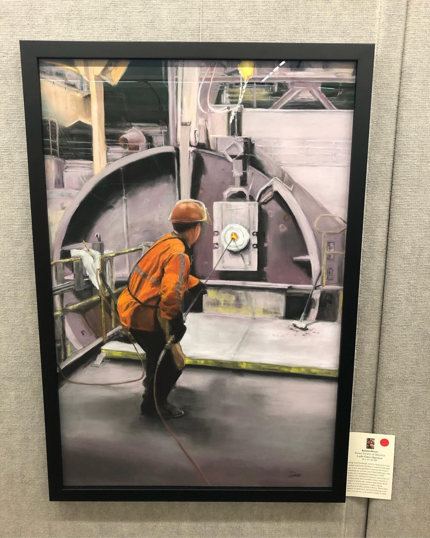 What a thrill to see my painting hanging with some of the best pastels in the world! It&rsquo;s the biennial IAPS convention and exhibition in Albuquerque. And it sold!! Another thrill - it sold! 
#iaps #pastelworld #artofsteel #terryludwigpastels #g