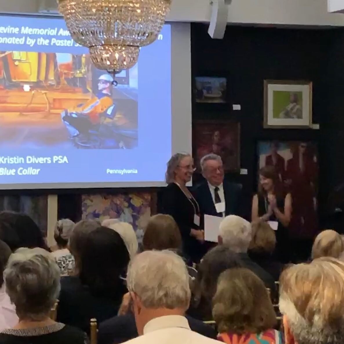 @jimboalley presented me with the Marge Levine Memorial Award for Creative Innovation last night at the Pastel Society of America&rsquo;s annual exhibit in New York. It&rsquo;s a thrill to be recognized for my work and an honor to stand beside such a