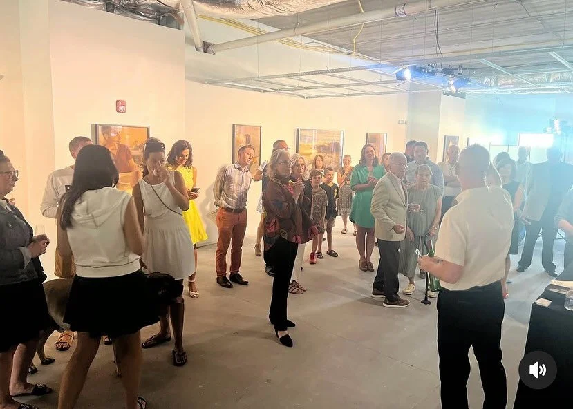 Thank you to all who came to the opening of my exhibit &ldquo;Moments&rdquo; at @markrengersgallery! It was a wonderful evening full of great conversations about art and about the beautiful moments of our lives. 

The exhibit is up through October! 
