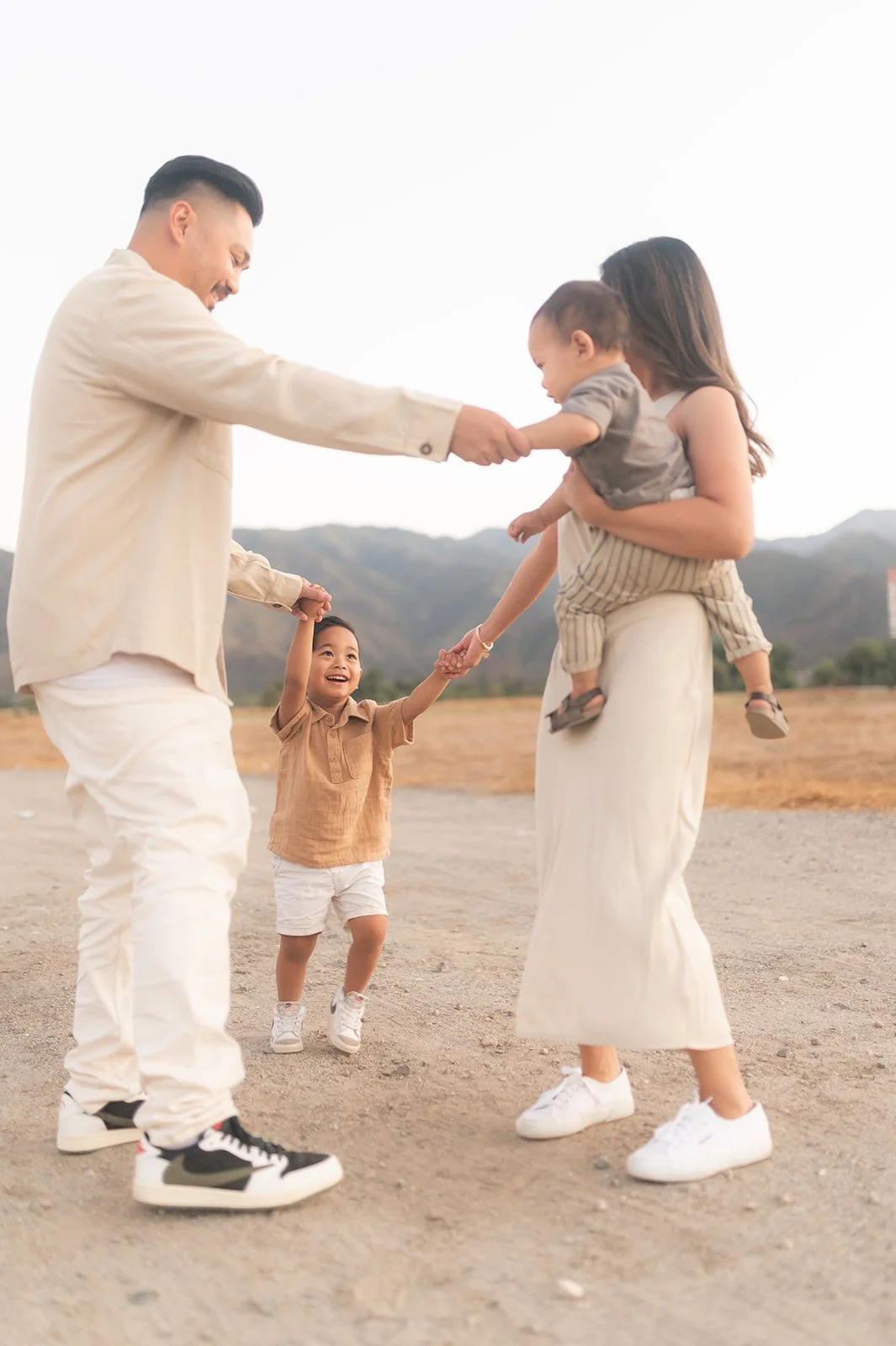 A playful evening amid the Corona,CA Fields and Mountains - Gatcha Family