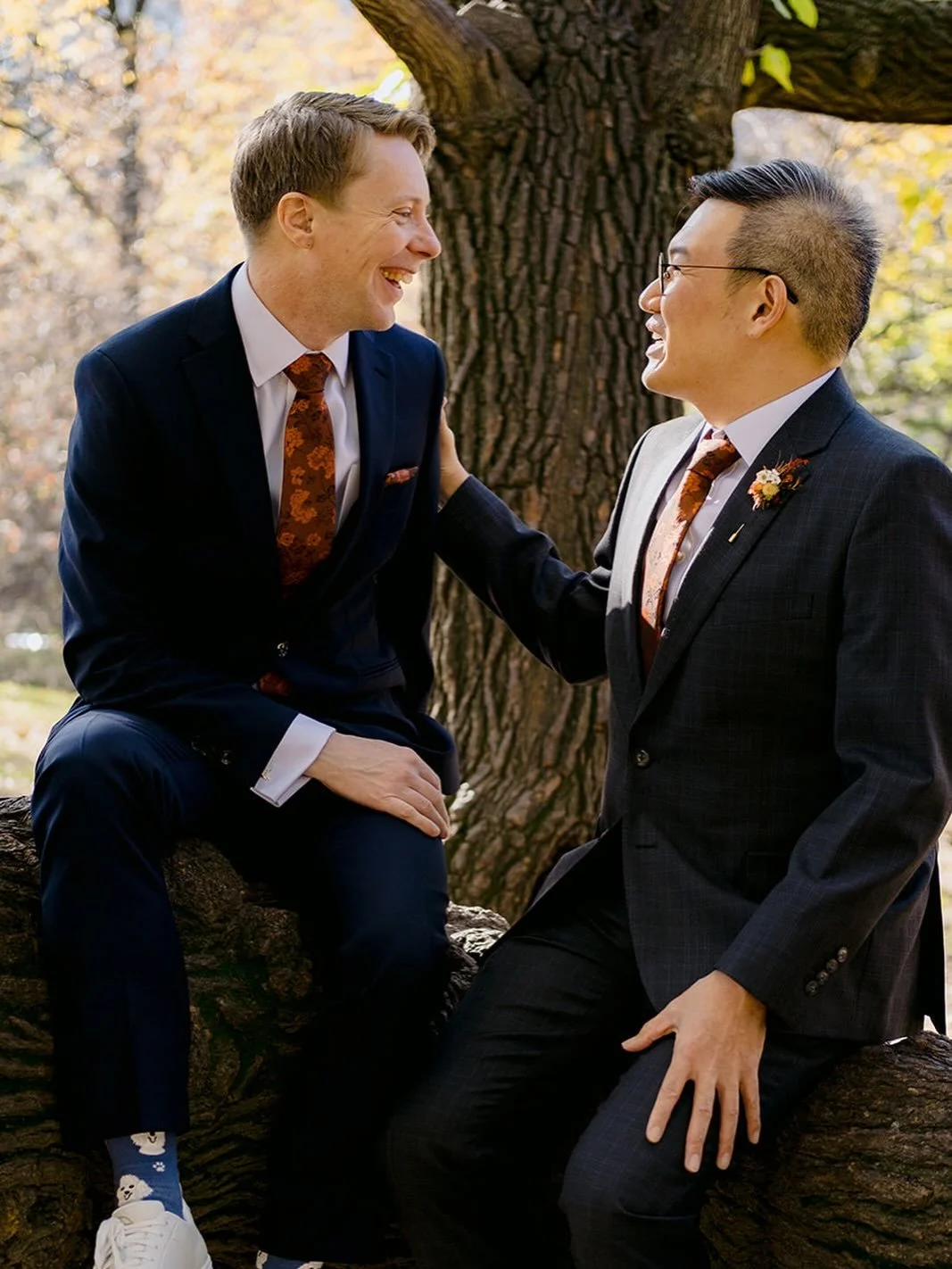 Some of my favorite vignettes from Anthony and Ron&rsquo;s perfectly autumnal November wedding. We lucked out with gorgeous weather for their intimate ceremony at Summit Hill in Central Park before we all (yes, ALL) took to the nearest subway stop. A