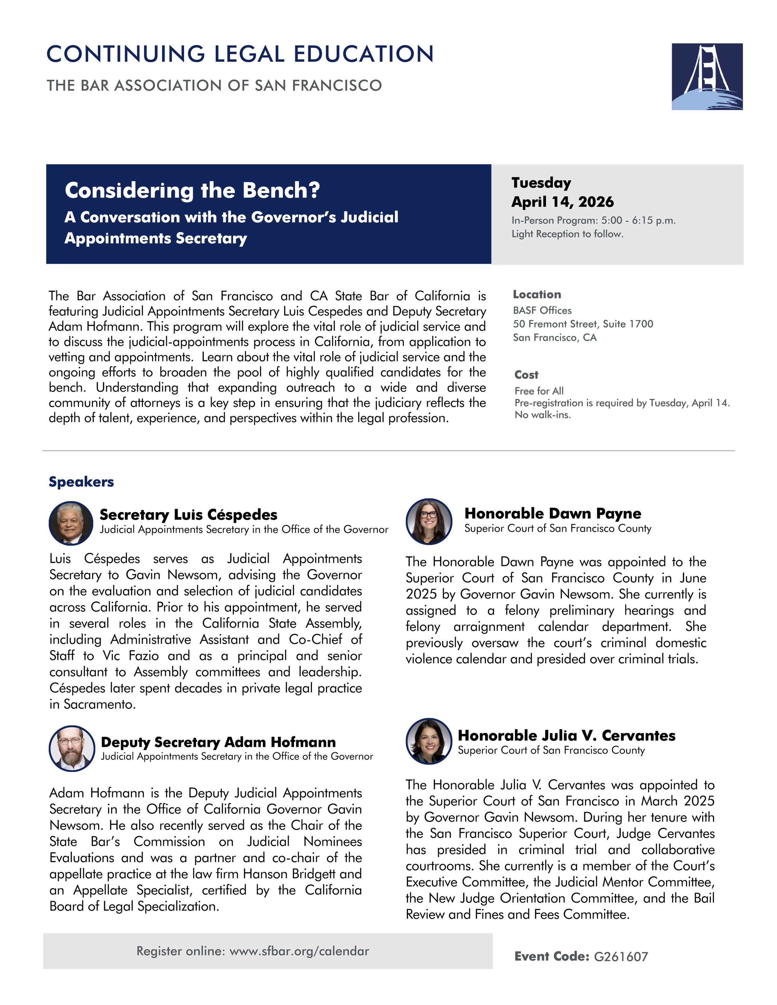 Considering the Bench? A Conversation with the Governor’s Judicial Appointments Secretary