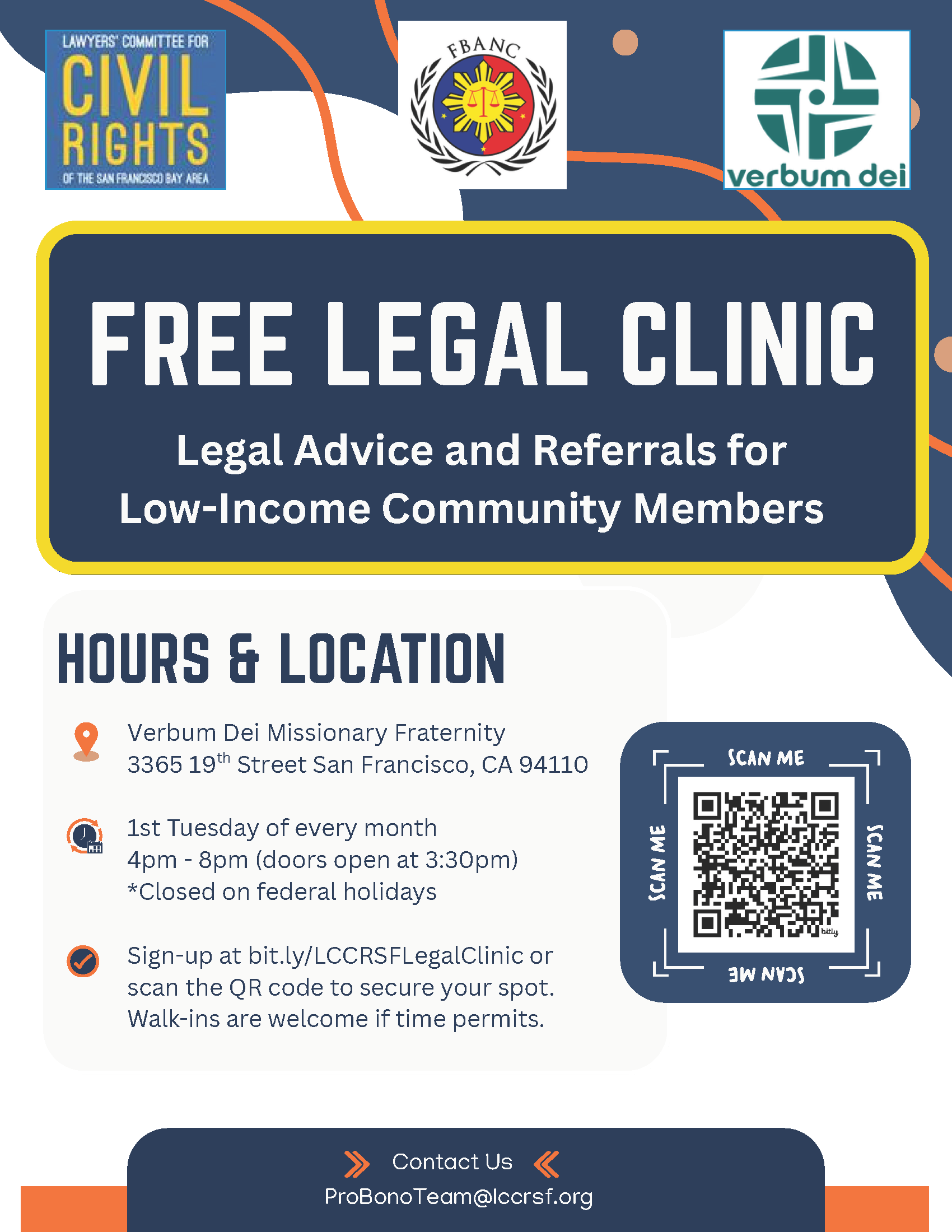Free Walk-In Legal Clinic