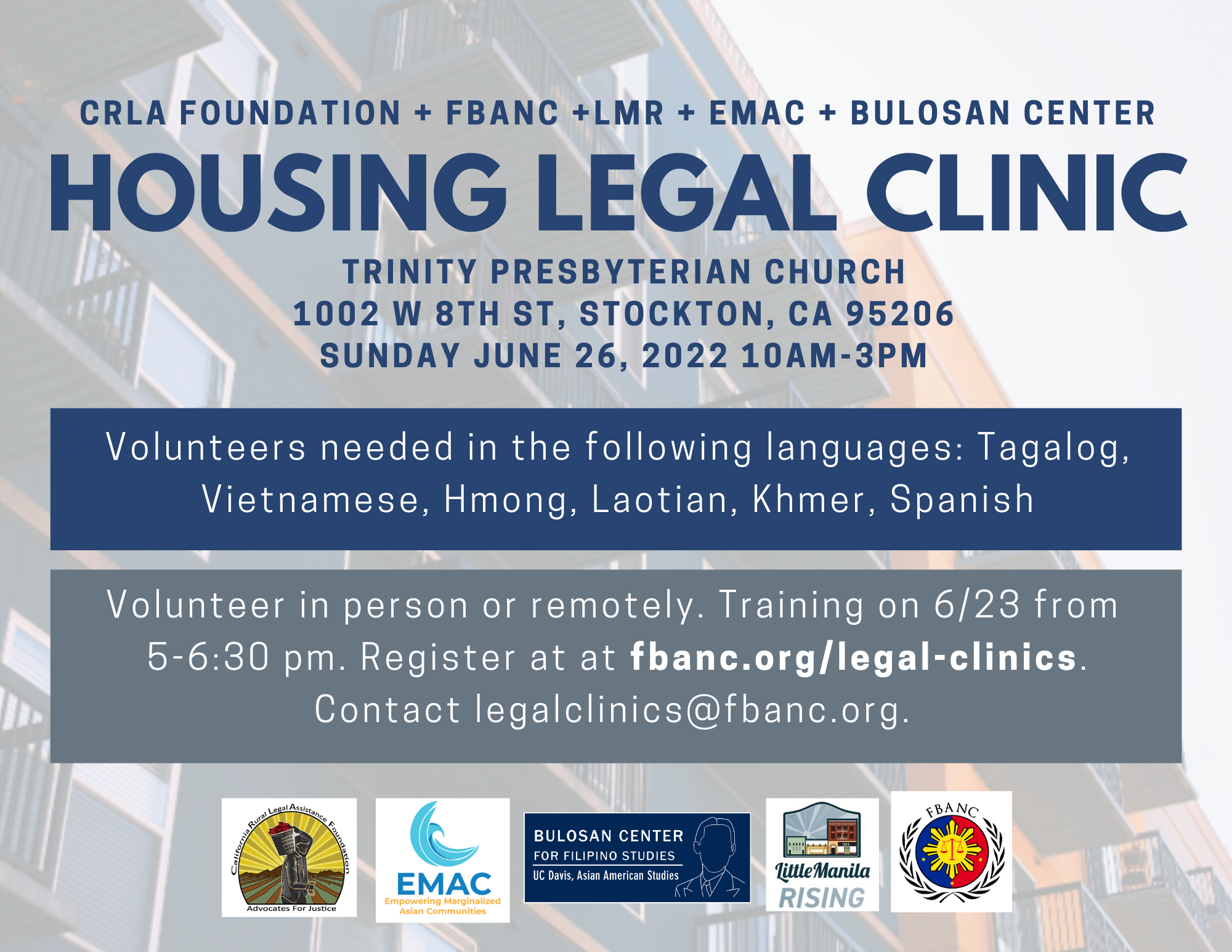 Calendar of Events — FBANC