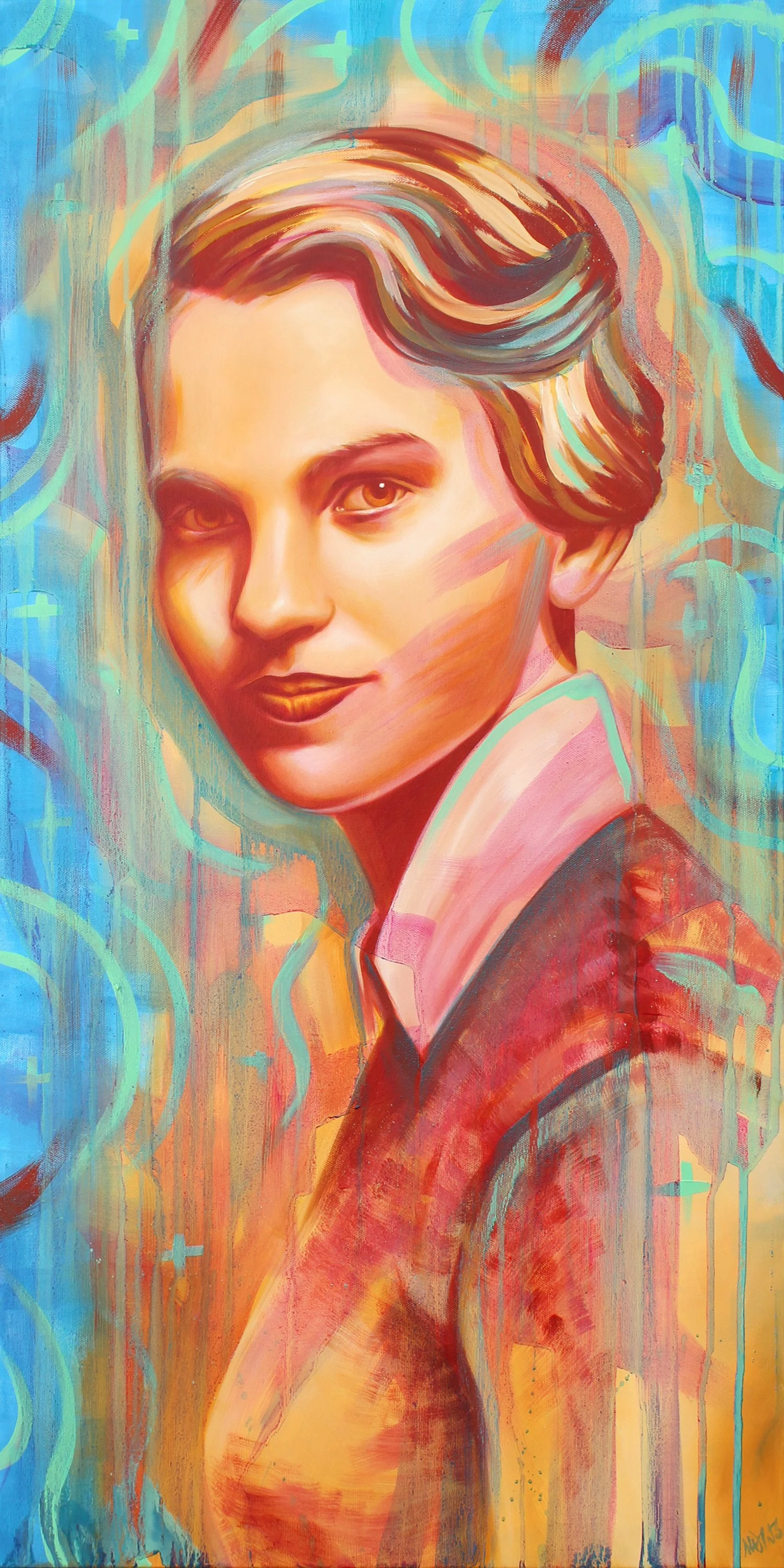 Sue, 36in x 18", oil on canvas, $715