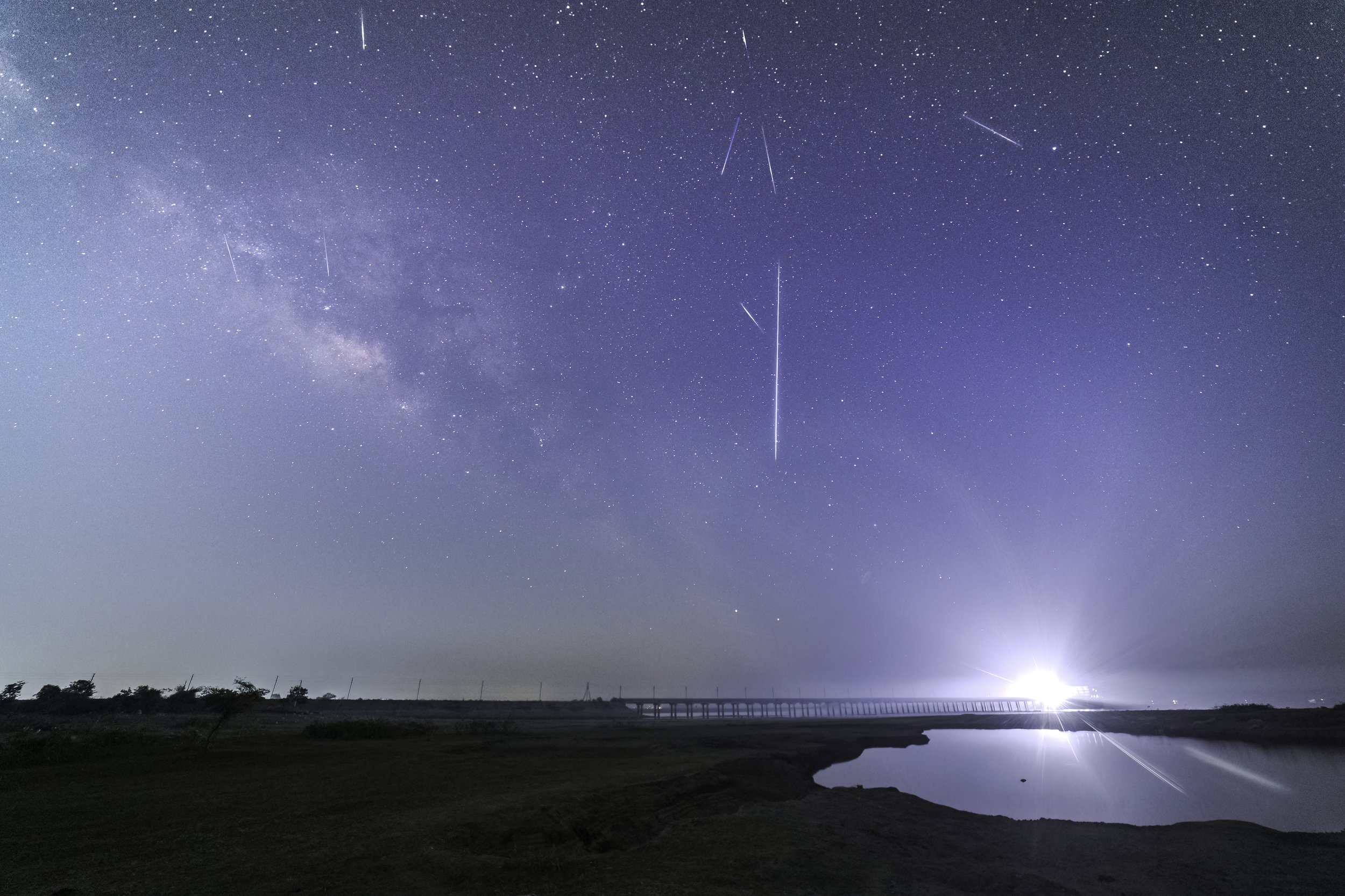 Milky Way & Meteors - Nirmal, Telangana - WildArtWorks