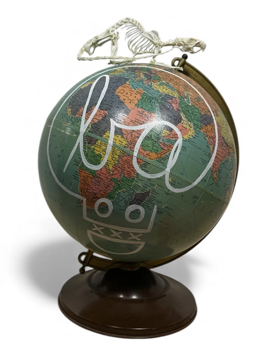 Butch Anthony x B+M (Globe with small skeleton)