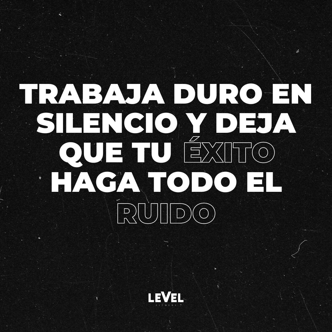 Trabaja duro en silencio y deja que tu &eacute;xito haga todo el ruido 💪🏻

🌐 www.levelfitness.es
✉️ recepcion@levelfitness.es
📱922 233 093

#LevelFitnessTF #LevelFitnessGym #SantaCruzdeTenerife #Tenerife #Fitness #gimnasiotenerife #gimnasioconpar