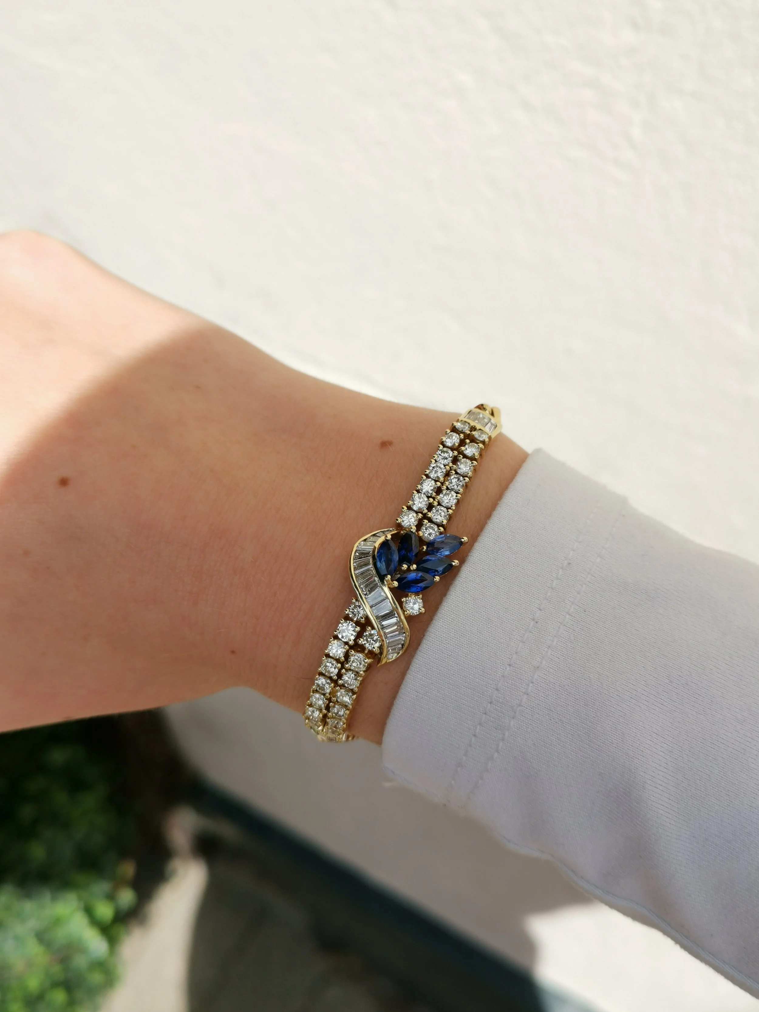 18ct Sapphire & Diamond Bracelet